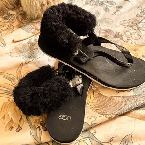 UGG sling back leather sandals size 8